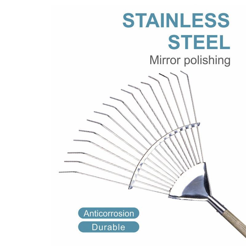 Stainless steel leaf rake product-1-1