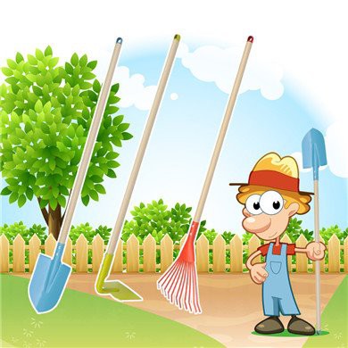 Usage scenarios of kids garden tool set Usage scenarios of kids garden tool set