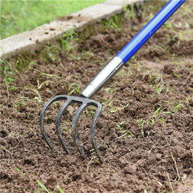 4 Prong Cultivator Long Handle Tool scene 4 Prong Cultivator Long Handle Tool scene